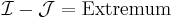 
\mathcal{I}
-
\mathcal{J}
=
\mathrm {Extremum}
