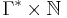 \Gamma^{*}\times \mathbb{N}