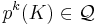 p^k(K) \in \mathcal{Q}