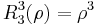  R^3_3(\rho) = \rho^3 \,