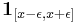 \mathbf{1}_{[x-\epsilon,x%2B\epsilon]}