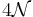 4\mathcal{N}