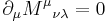 \partial_\mu {M^\mu}_{\nu\lambda}=0 \, 