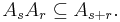  A_s A_r \subseteq A_{s %2B r}.