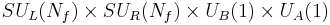 SU_L(N_f)\times SU_R(N_f)\times U_B(1)\times U_A(1)