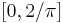  [0, 2/\pi]