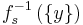 f_s^{-1}\left( \left\{y \right\} \right)