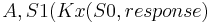 A, S1 (Kx (S0, response)