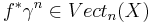 f^*\gamma^n \in Vect_n(X)