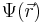 \Psi(\vec{r})