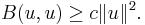 B(u,u) \ge c \|u\|^2.