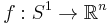  f:S^{1}\rightarrow \mathbb{R}^{n}