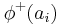 \phi^{%2B}(a_i)