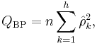 
Q_\text{BP} = n \sum_{k=1}^h \hat{\rho}^2_k,
