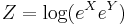 Z = \log(e^X e^Y)\,