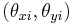   (\theta_{xi},\theta_{yi} ) 