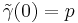 \tilde\gamma(0) = p