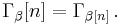 \Gamma_{\beta} [n] = \Gamma_{\beta [n]} \,.