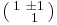 \left(\begin{smallmatrix}1 & \pm 1 \\ & 1\end{smallmatrix}\right)