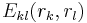 E_{kl}(r_{k}, r_{l})