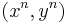 (x^n,y^n)