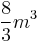 \frac{8}{3}m^{3}