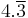 4.\overline{3}