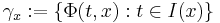 \gamma_x:=\{\Phi(t,x)�: t \in I(x)\}