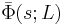 \bar{\Phi}(s;L)