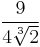 \frac{9}{4 \sqrt[3]{2}}