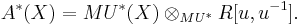 A^*(X) = MU^*(X)\otimes_{MU^*}R[u,u^{-1}]. \, 