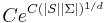 Ce^{C(|S||\Sigma|)^{1/d}}