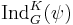 \operatorname{Ind}_G^K(\psi)