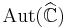 \mbox{Aut}(\widehat{\mathbb{C}})\,