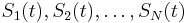 S_1(t),S_2(t), \ldots, S_N(t)