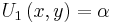 U_1\left(x,y\right)=\alpha