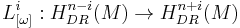 L_{[\omega]}^i�: H_{DR}^{n-i}(M) \to H_{DR}^{n%2Bi}(M)