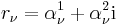 r_\nu=\alpha_\nu^1%2B\alpha_\nu^2\mathrm i