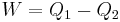 W=Q_1-Q_2