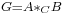 \scriptstyle G=A\ast_C B