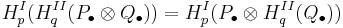 H^I_p(H^{II}_q(P_\bull \otimes Q_\bull)) = H^I_p(P_\bull \otimes H^{II}_q(Q_\bull))