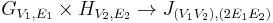 G_{V_1, E_1} \times H_{V_2, E_2} \rightarrow J_{(V_1 V_2), (2 E_1 E_2)}