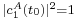 \scriptstyle{|c^A_1(t_0)|^2 = 1}