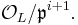 \mathcal O_L / \mathfrak p^{i%2B1}.