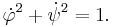  \dot{\varphi}^2 %2B \dot{\psi}^2 = 1.