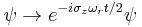  \psi \rightarrow e^{-i \sigma_z \omega_r t/2}\psi 