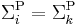 \Sigma_i^{\rm P} = \Sigma_k^{\rm P}