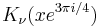 K_\nu(x e^{3 \pi i/4})\,