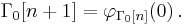 \Gamma_0 [n%2B1] = \varphi_{\Gamma_0 [n]} (0) \,.