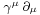 \scriptstyle \gamma^\mu\,\partial_\mu